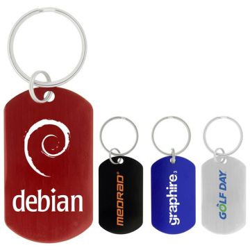 Dog Tag Keychain