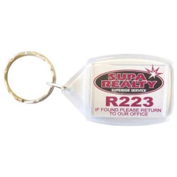 Rectangular Acrylic Keyrings
