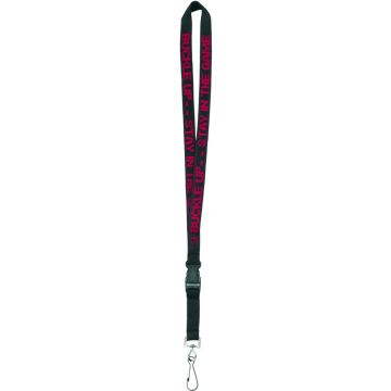 19Mm Woven Text Lanyard