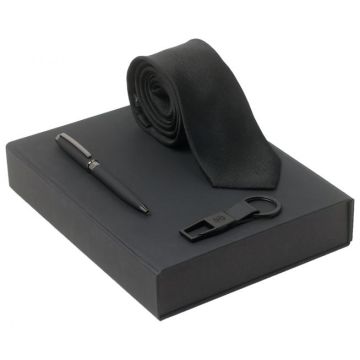Set Christian Lacroix Black (ballpoint Pen, Key Ring & Silk Tie)