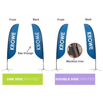 Large(80.54*400cm) Convex Feather Banners