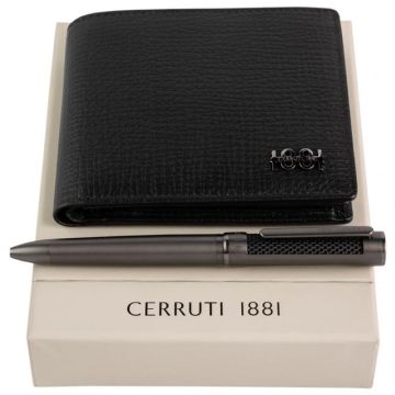 Set Cerruti 1881 (ballpoint Pen & Money Wallet - Leather)