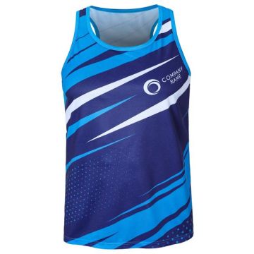 Men's 100%Polyester Sublimated Sports Singlet