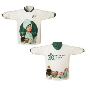 Unisex Premium 100%Polyester Sublimated  Wearable Blanket