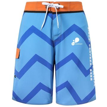 Men's Polyester Spandex Sublimated Swim Shorts Knee Length