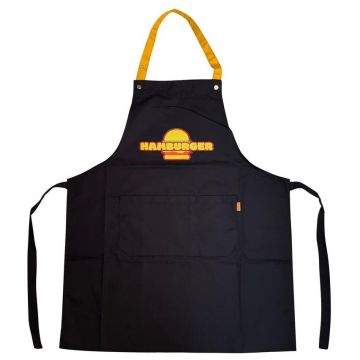 Poly-Cotton Canvas Full Bib Apron With Colour Strap