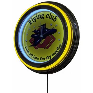Double Ring Neon Wall Clock
