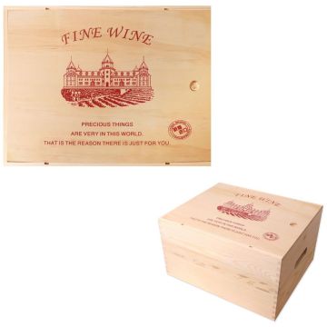Six-pack Wooden Wine Box