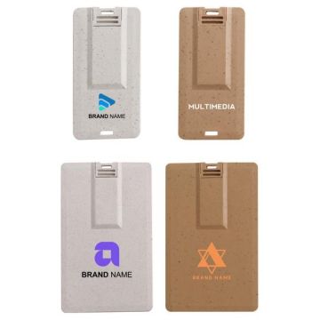Wheat Straw Credit Card Flash Drive