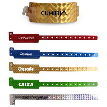Disposable Holographic PVC Wristband