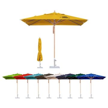 2.5x2.5m Wind-resistant Square Stock Colour Outdoor Umbrella