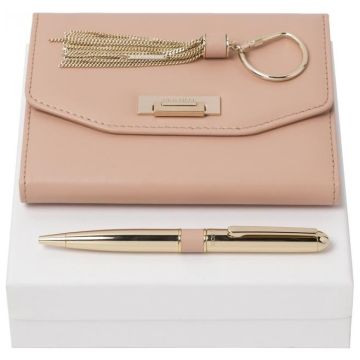 Set Nina Ricci Pink (Premium ballpoint Pen, Note Pad A6 & Key Ring)