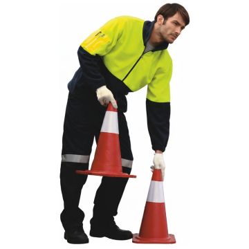 Unisex Adults Hi-Vis 1/2 Zip Polar Fleece