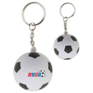 Stress Soccer Ball Key Ring