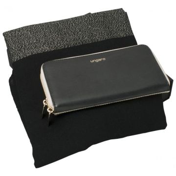 Set Sienna Black & Gold (lady Purse & Scarve)