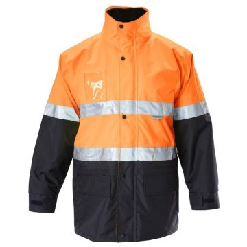 Mens Foundations Hi-Visibility 6 In 1 Two Tone Jacket With Tape