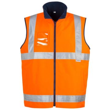 Mens Hi Vis Lightweight Fleece Lined Vest