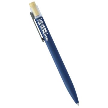 Recycled Aluminium Pen with Bamboo Clicker