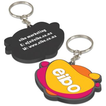 PVC Key Ring Small - One Side Moulded