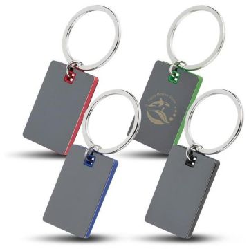 Colour Block Mirrored Key Tag