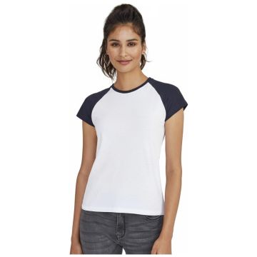 Milky Women's Two Colour Raglan Sleeve T-shirt
