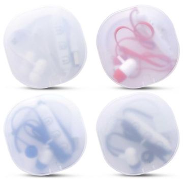 Wireless Earbuds In Frosted Travel Case