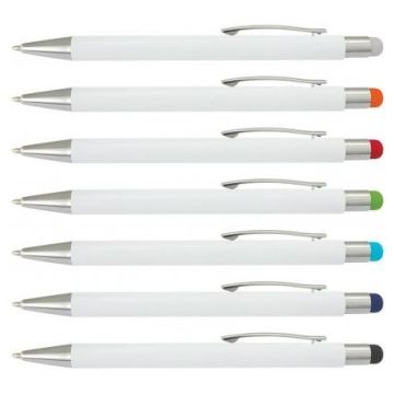 Lancer Stylus Pen - White Barrel