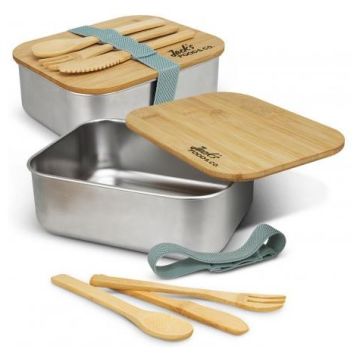 Stainless Steel Bamboo Lunch Box
