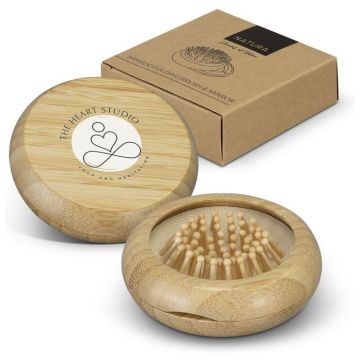 NATURA Bamboo Folding Brush and Mirror