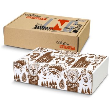 Die Cut Box with Locking Lid - 300x225x75mm