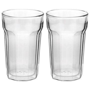 Nove Twin Wall Glass 375ml Set of 2  AVANTI