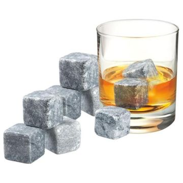 Whisky Rocks Set With Velvet Pouch Magnetic Gift Box - Set of 9 AVANTI