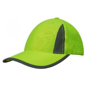 Hi Vis Safety Cap with Reflective Inserts and Trim