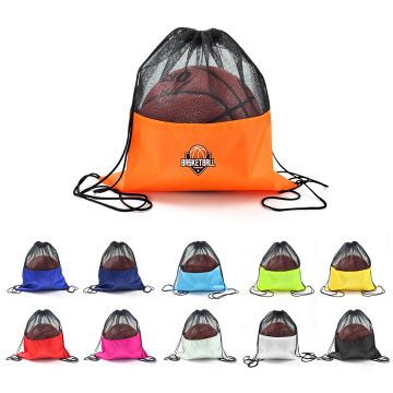 Drawstring Mesh Backpack