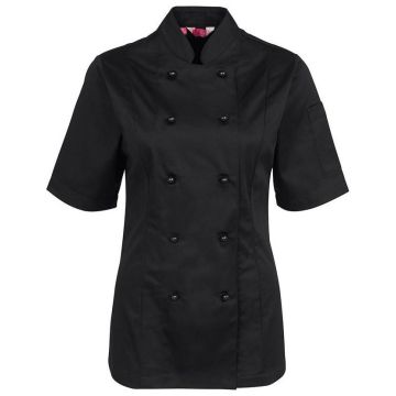 JB's LADIES SHORT SLEEVE CHEF'S JACKET