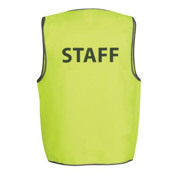 JB's HV Safety Vest Print Staff