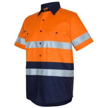 Hi Vis (D+N) Short Sleeve Work Shirt