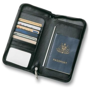 The Range Leather Travel Wallet