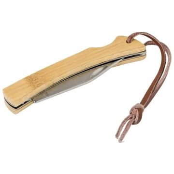 Stainless Steel And Bamboo Foldable Knife Beckett
