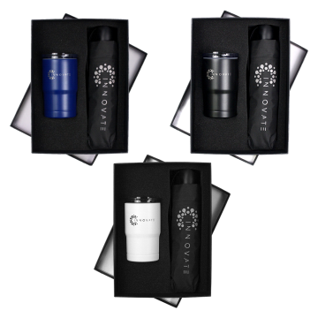 Umbrella & Tumbler Gift Set