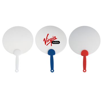 Round Plastic Hand Fan