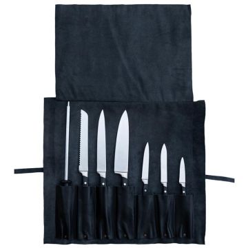 Aussie Chef Axil Leather Knife Roll 7 Pocket
