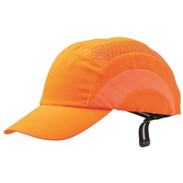 Bump Cap Standard Peak Fluoro Orange