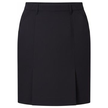 P/V Gaberdine Flex Waist Box Pleat Skirt