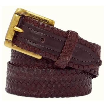 Slim Plaited Buckle Belt