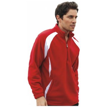 Unisex Adults 1/2 Zip Sports Pull Over Fleece