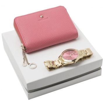Set Beaubourg Corail (mini Wallet & Watch)