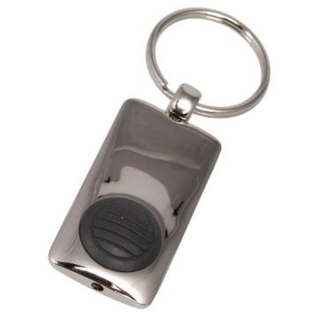 Chrome Led Torch Keyring