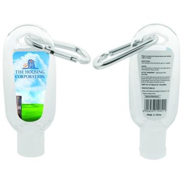 Hand Sanitiser Gel 60ml With Carabiner