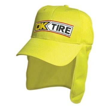 Hi Vis Safety Cap with Flap